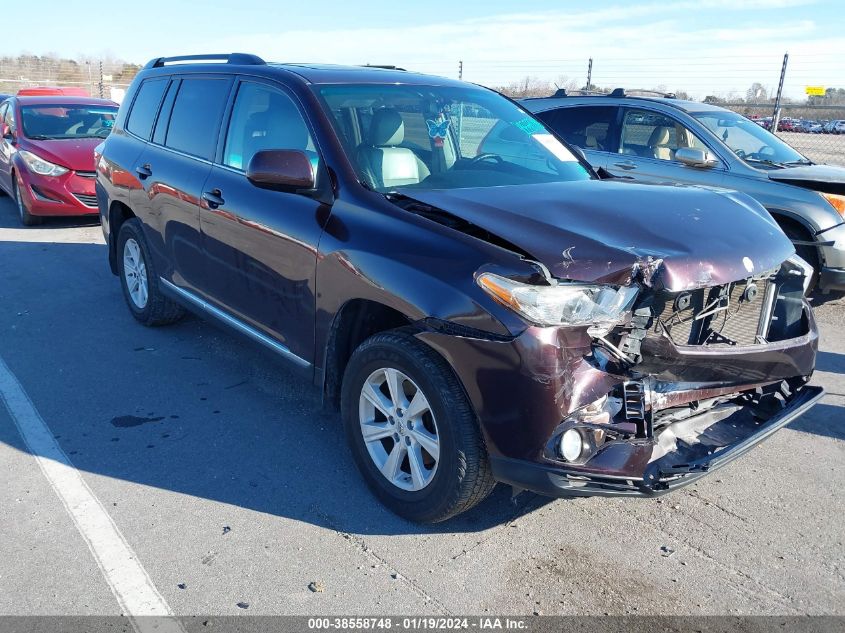 2013 TOYOTA HIGHLANDER SE V6 - 5TDBK3EH2DS177316