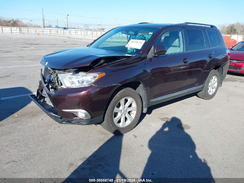 2013 TOYOTA HIGHLANDER SE V6 - 5TDBK3EH2DS177316
