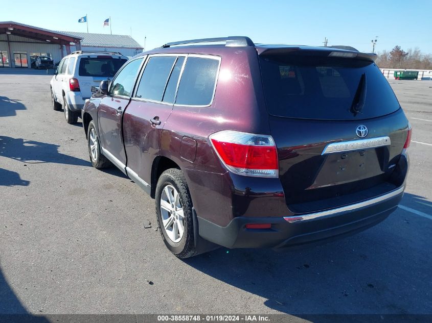 2013 TOYOTA HIGHLANDER SE V6 - 5TDBK3EH2DS177316