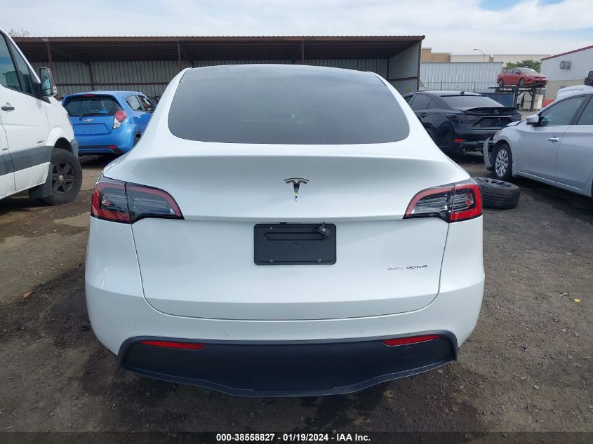 2022 TESLA MODEL Y LONG RANGE DUAL MOTOR ALL-WHEEL DRIVE - 7SAYGAEE5NF569348
