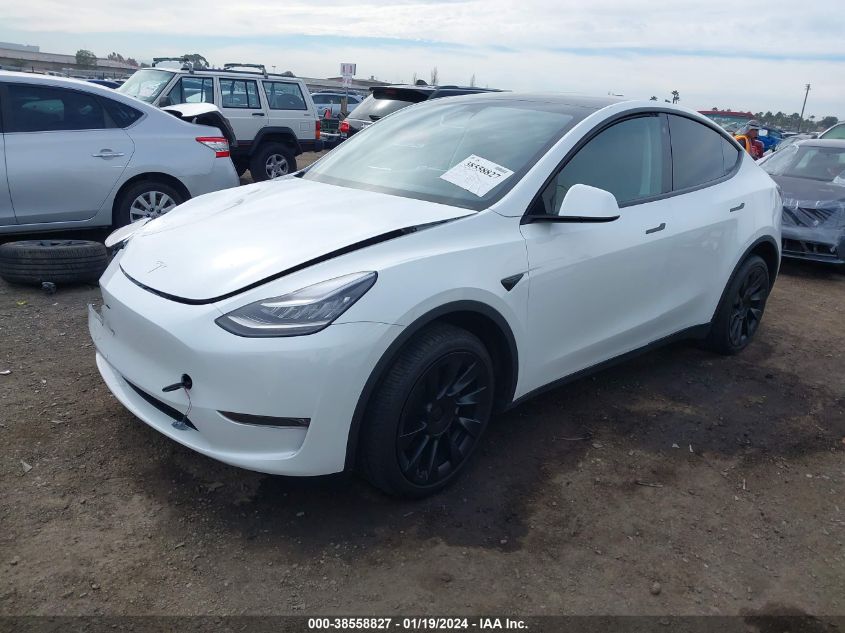 2022 TESLA MODEL Y LONG RANGE DUAL MOTOR ALL-WHEEL DRIVE - 7SAYGAEE5NF569348