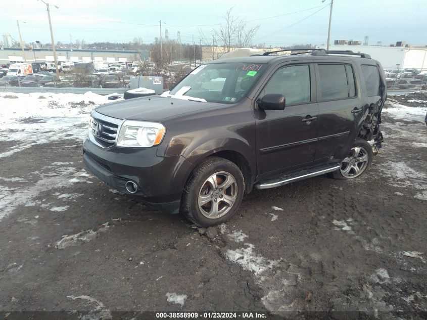 2013 HONDA PILOT EXL - 5FNYF4H66DB061801