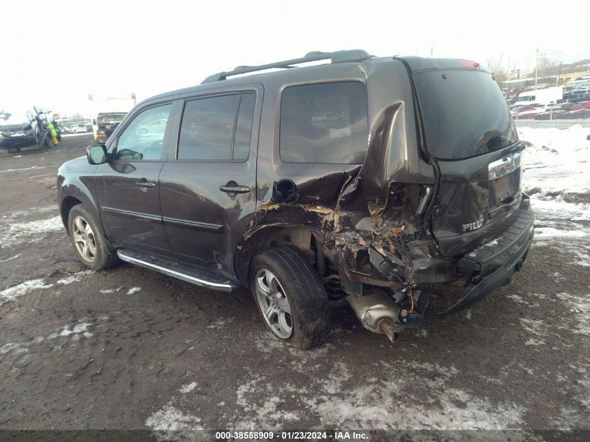 2013 HONDA PILOT EXL - 5FNYF4H66DB061801