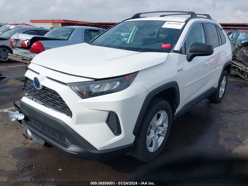 VIN 4T3LWRFV5MU020264 2021 TOYOTA RAV4 LE HYBRID