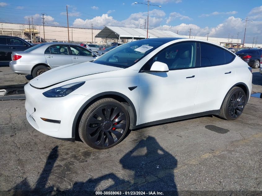 2022 TESLA MODEL Y - 7SAYGDEF9NF537027