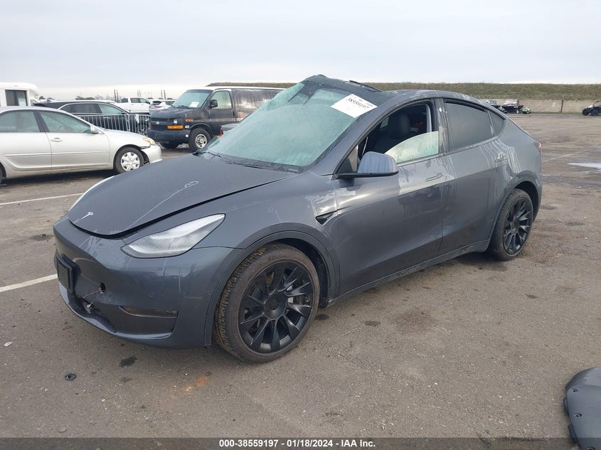 VIN 5YJYGDEEXMF073572 2021 TESLA MODEL Y LONG RANGE DUAL MOTOR ALL-WHEEL DRIVE
