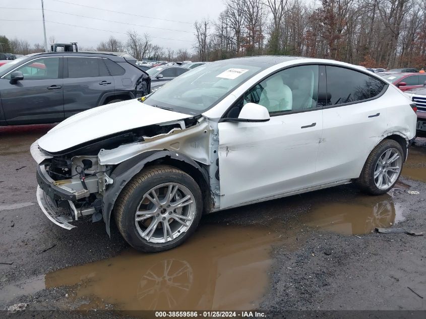 2020 TESLA MODEL Y LONG RANGE DUAL MOTOR ALL-WHEEL DRIVE - 5YJYGDEE6LF036355
