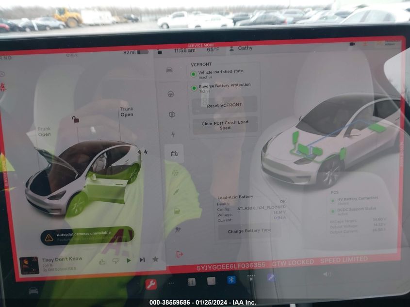 2020 TESLA MODEL Y LONG RANGE DUAL MOTOR ALL-WHEEL DRIVE - 5YJYGDEE6LF036355