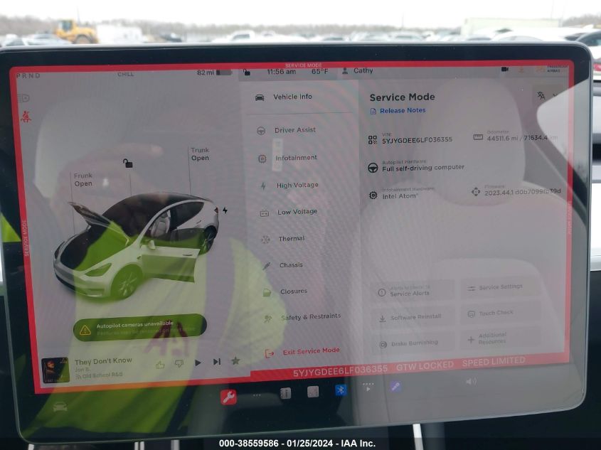 2020 TESLA MODEL Y LONG RANGE DUAL MOTOR ALL-WHEEL DRIVE - 5YJYGDEE6LF036355