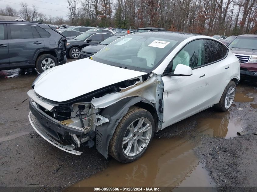 2020 TESLA MODEL Y LONG RANGE DUAL MOTOR ALL-WHEEL DRIVE - 5YJYGDEE6LF036355