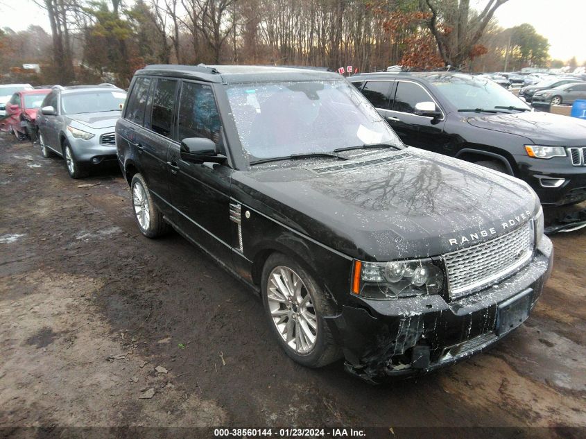 Lot #2520813748 2012 LAND ROVER RANGE ROVER SUPERCHARGED salvage car