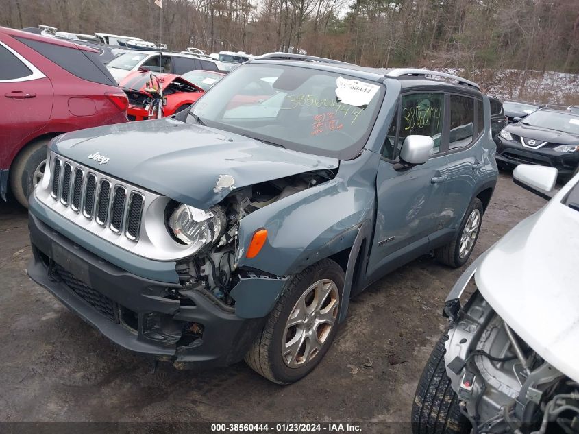 2017 JEEP RENEGADE LIMITED 4X4 - ZACCJBDB4HPG11804