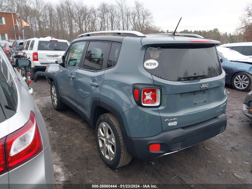 2017 JEEP RENEGADE LIMITED 4X4 - ZACCJBDB4HPG11804