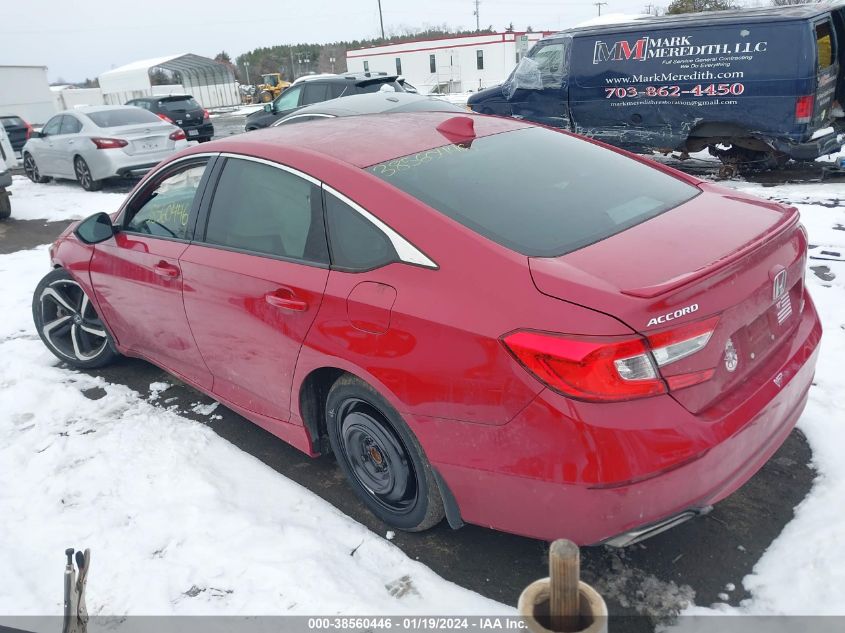 2018 HONDA ACCORD SPORT - 1HGCV1F39JA182364