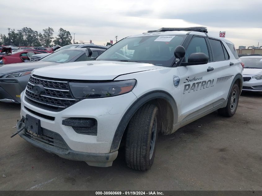 2022 FORD POLICE INTERCEPTOR UTILITY POLICE INTERCEPTOR - 1FM5K8AB1NGA00999