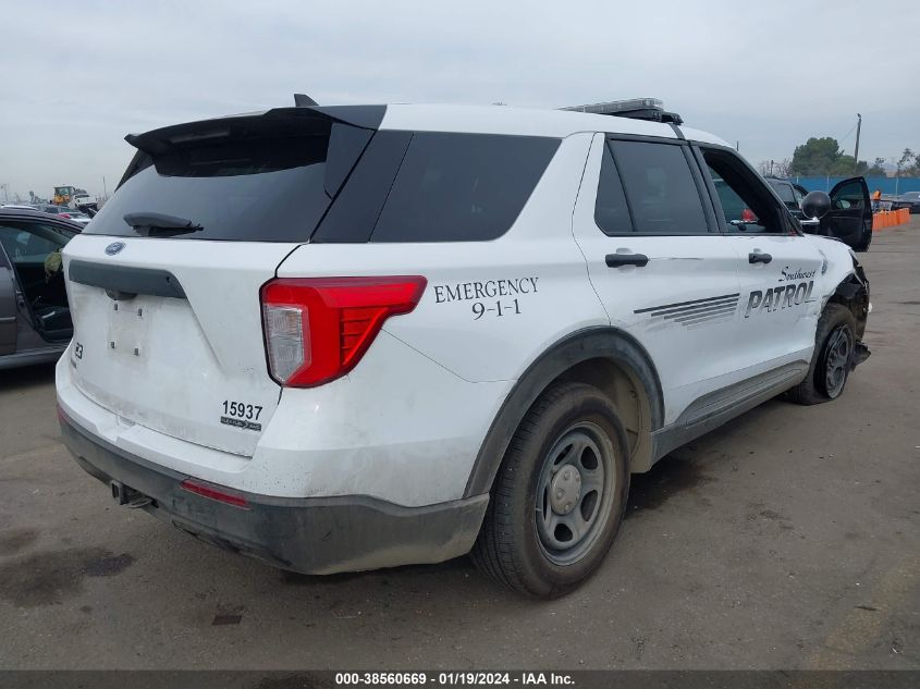 2022 FORD POLICE INTERCEPTOR UTILITY POLICE INTERCEPTOR - 1FM5K8AB1NGA00999
