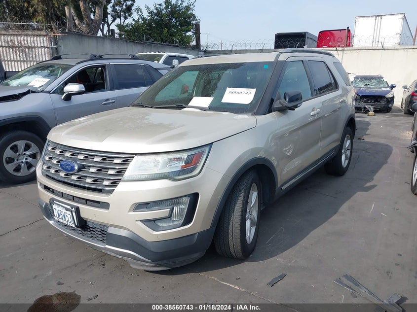 VIN 1FM5K7D86HGA76216 2017 FORD EXPLORER XLT