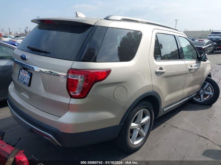 VIN 1FM5K7D86HGA76216 2017 FORD EXPLORER XLT