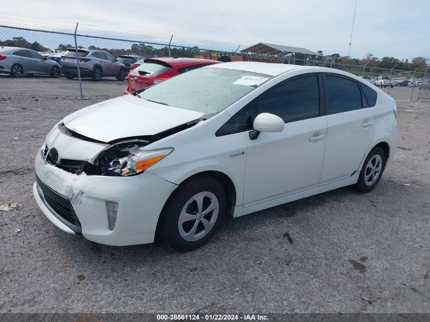 2013 TOYOTA PRIUS THREE - JTDKN3DU2D5685491