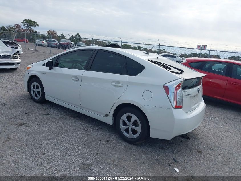 2013 TOYOTA PRIUS THREE - JTDKN3DU2D5685491