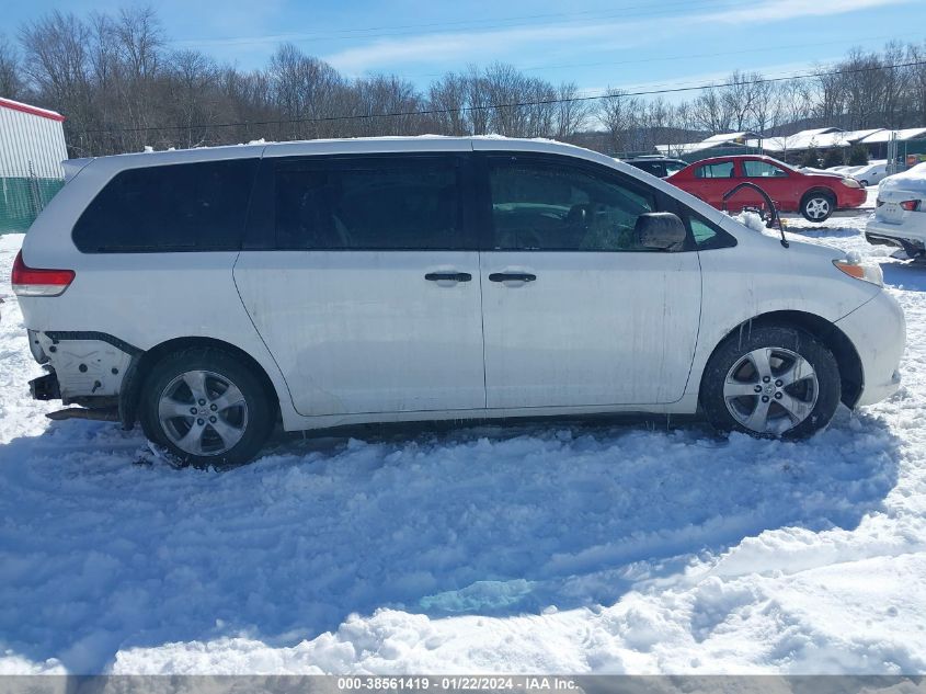 2014 TOYOTA SIENNA L V6 7 PASSENGER - 5TDZK3DC2ES512497