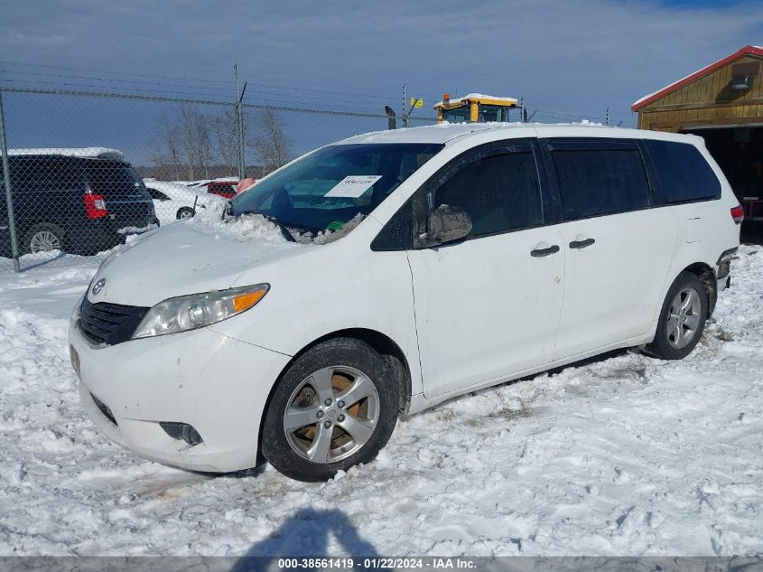 2014 TOYOTA SIENNA L V6 7 PASSENGER - 5TDZK3DC2ES512497