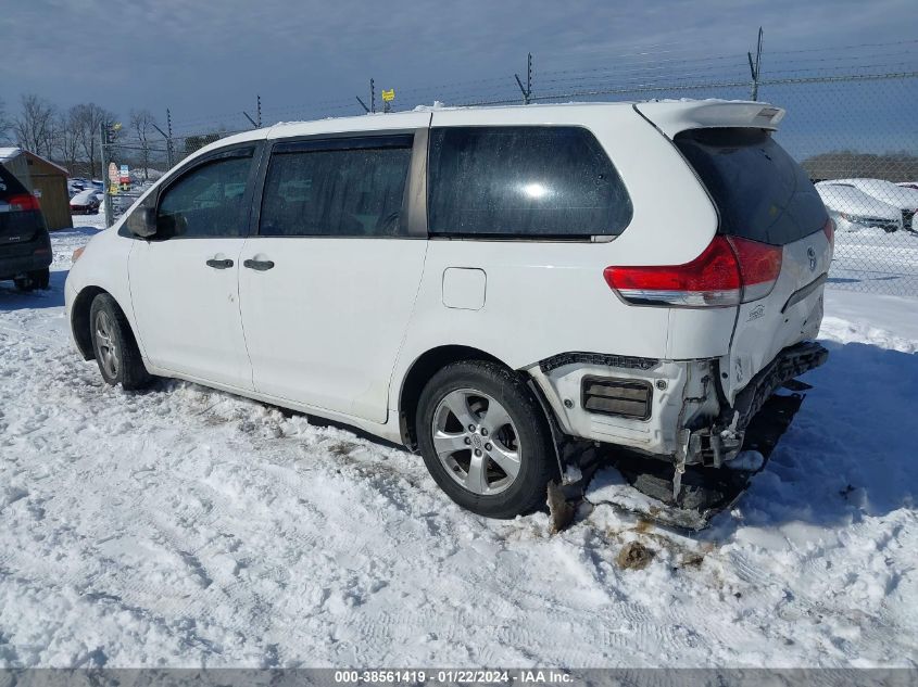 2014 TOYOTA SIENNA L V6 7 PASSENGER - 5TDZK3DC2ES512497