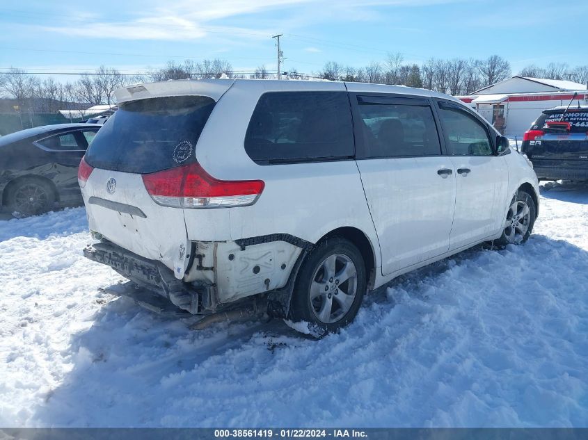 2014 TOYOTA SIENNA L V6 7 PASSENGER - 5TDZK3DC2ES512497