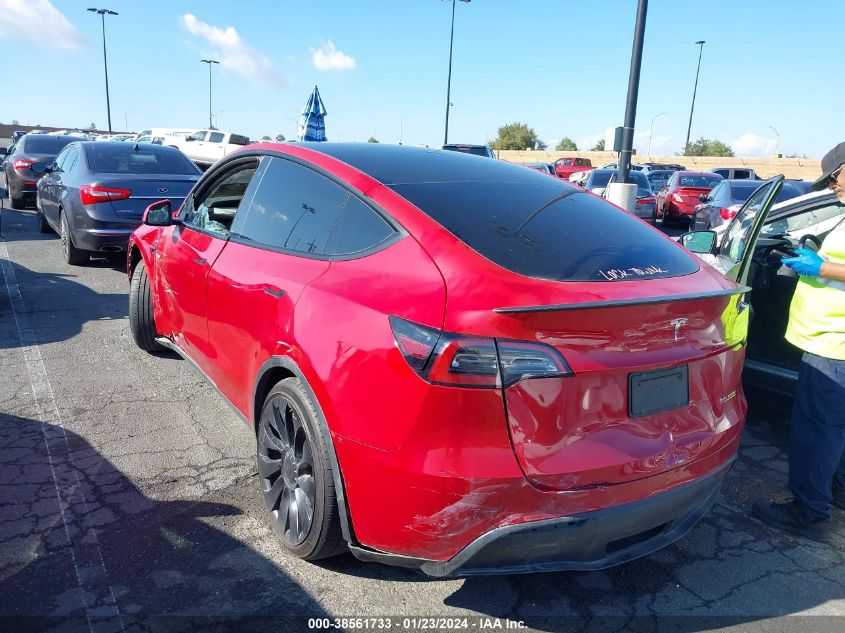 2022 TESLA MODEL Y PERFORMANCE DUAL MOTOR ALL-WHEEL DRIVE - 7SAYGDEF5NF516112