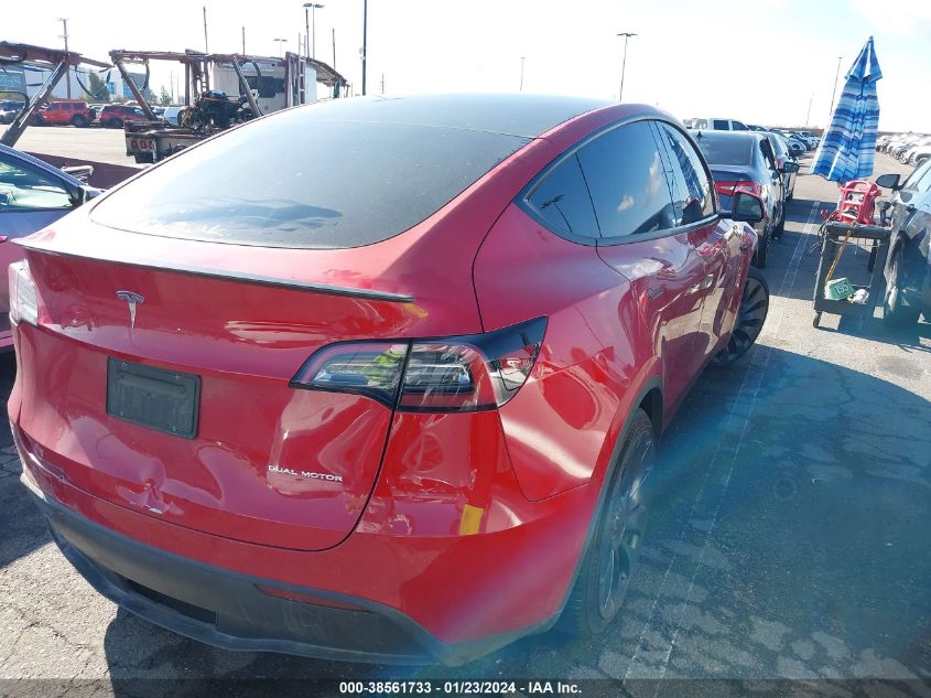 2022 TESLA MODEL Y PERFORMANCE DUAL MOTOR ALL-WHEEL DRIVE - 7SAYGDEF5NF516112