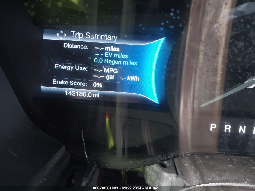 2014 FORD FUSION ENERGI TITANIUM - 3FA6P0SU7ER220478