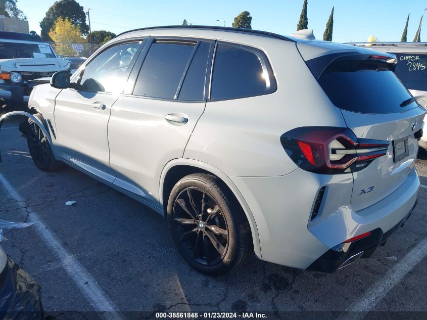 2022 BMW X3 XDRIVE30I - 5UX53DP02N9K97431