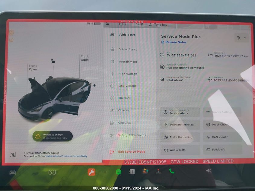 2022 TESLA MODEL 3 LONG RANGE DUAL MOTOR ALL-WHEEL DRIVE - 5YJ3E1EB5NF121095