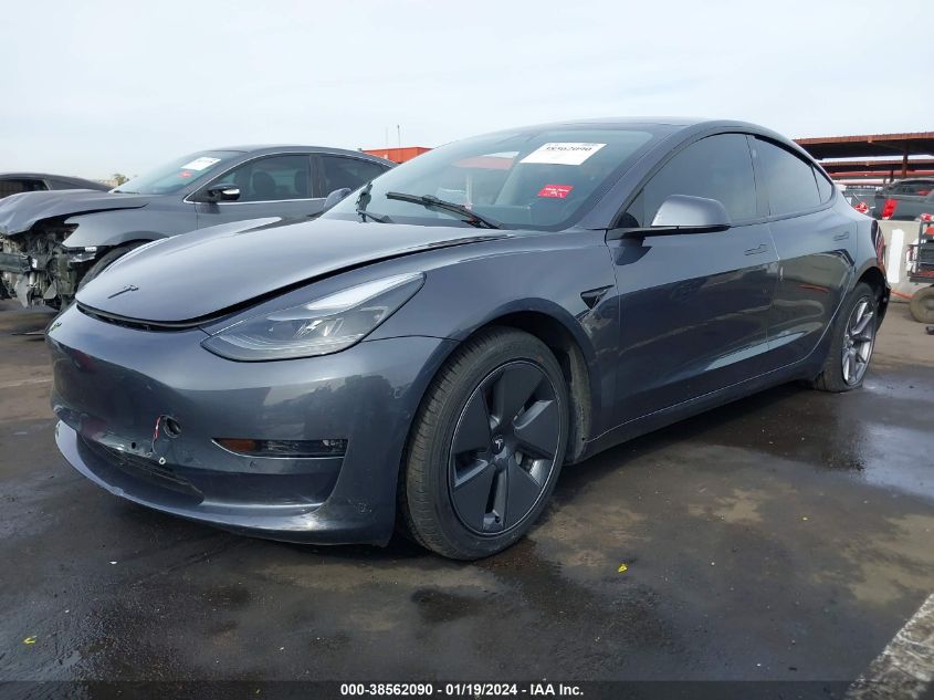 2022 TESLA MODEL 3 LONG RANGE DUAL MOTOR ALL-WHEEL DRIVE - 5YJ3E1EB5NF121095