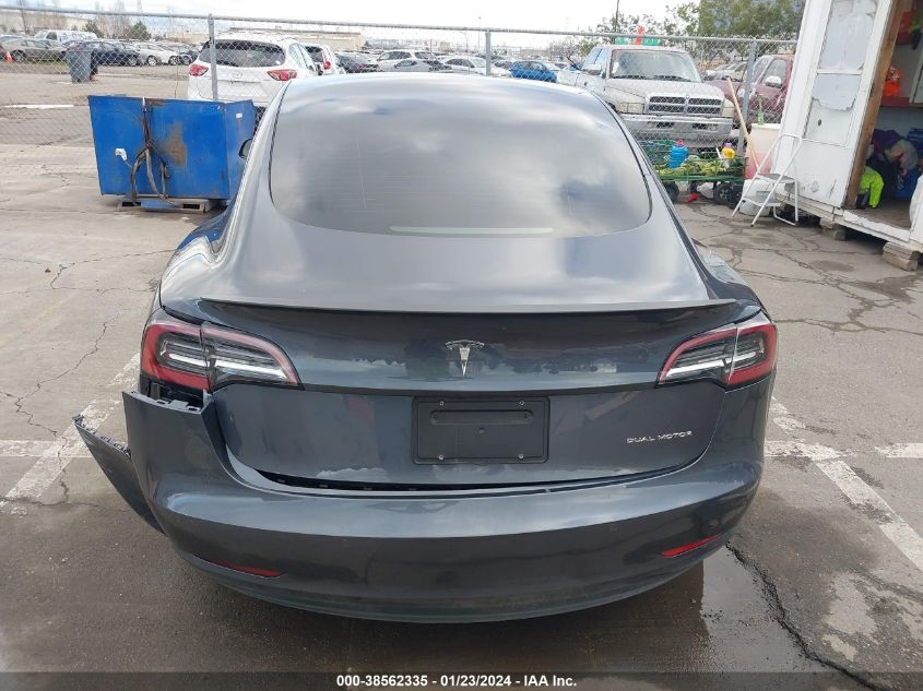2022 TESLA MODEL 3 LONG RANGE DUAL MOTOR ALL-WHEEL DRIVE - 5YJ3E1EB0NF308678
