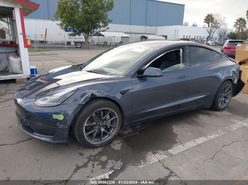 2022 TESLA MODEL 3 LONG RANGE DUAL MOTOR ALL-WHEEL DRIVE - 5YJ3E1EB0NF308678