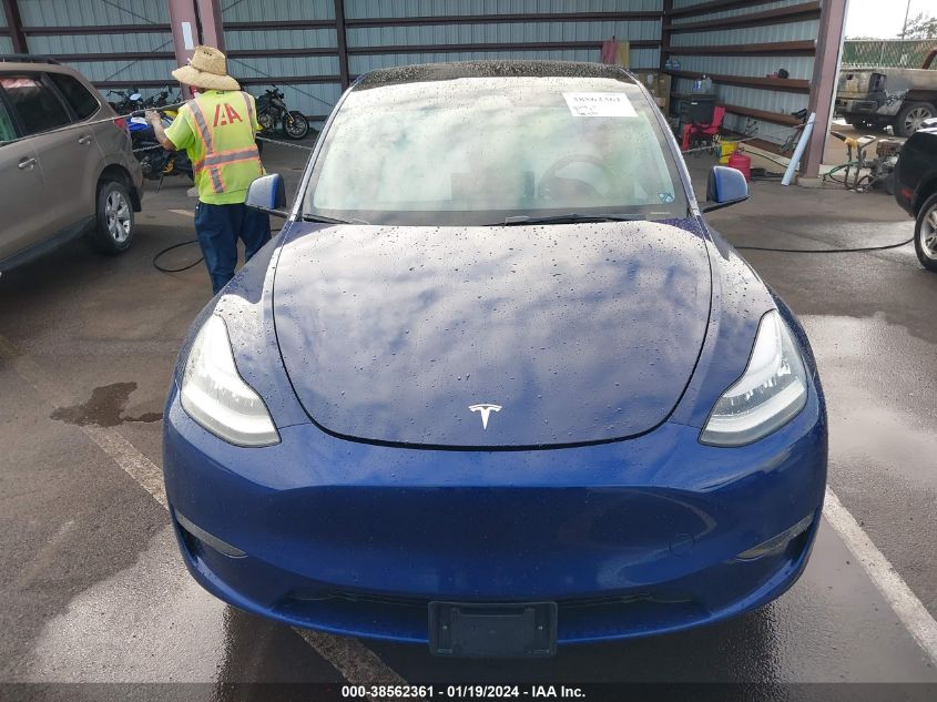 2021 TESLA MODEL Y STANDARD RANGE REAR-WHEEL DRIVE - 5YJYGDEDXMF124687