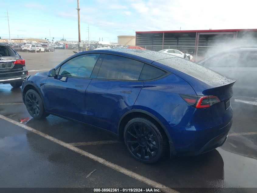 2021 TESLA MODEL Y STANDARD RANGE REAR-WHEEL DRIVE - 5YJYGDEDXMF124687