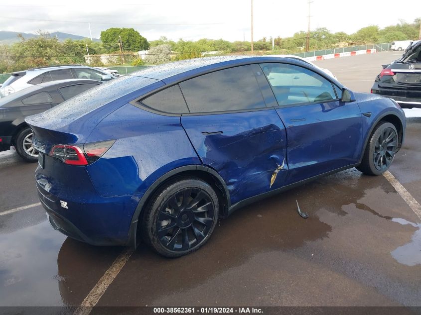 2021 TESLA MODEL Y STANDARD RANGE REAR-WHEEL DRIVE - 5YJYGDEDXMF124687