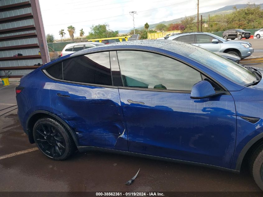 2021 TESLA MODEL Y STANDARD RANGE REAR-WHEEL DRIVE - 5YJYGDEDXMF124687