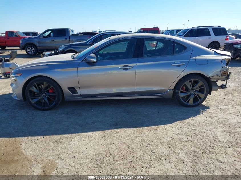 2022 GENESIS G70 3.3T RWD - KMTG54TE1NU099007