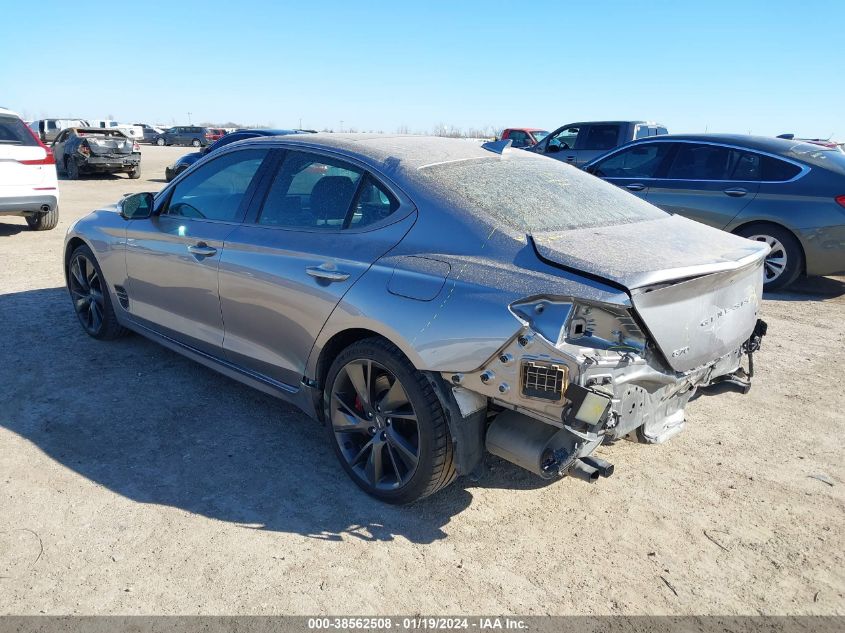 2022 GENESIS G70 3.3T RWD - KMTG54TE1NU099007