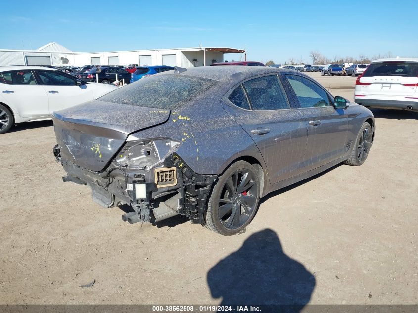 2022 GENESIS G70 3.3T RWD - KMTG54TE1NU099007