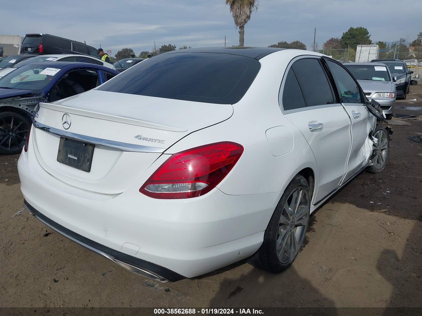 VIN 55SWF4KB9JU276435 2018 MERCEDES-BENZ C 300 4MATIC