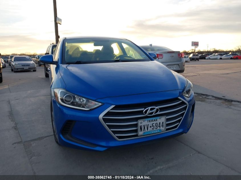 2017 HYUNDAI ELANTRA SE - KMHD84LF1HU371475