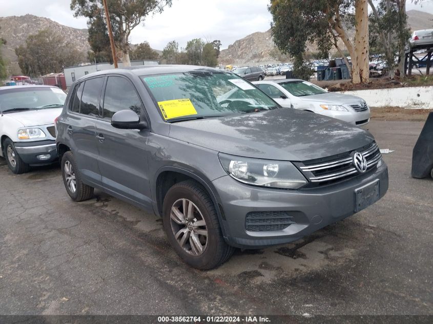 2013 VOLKSWAGEN TIGUAN S - WVGAV7AX3DW019666