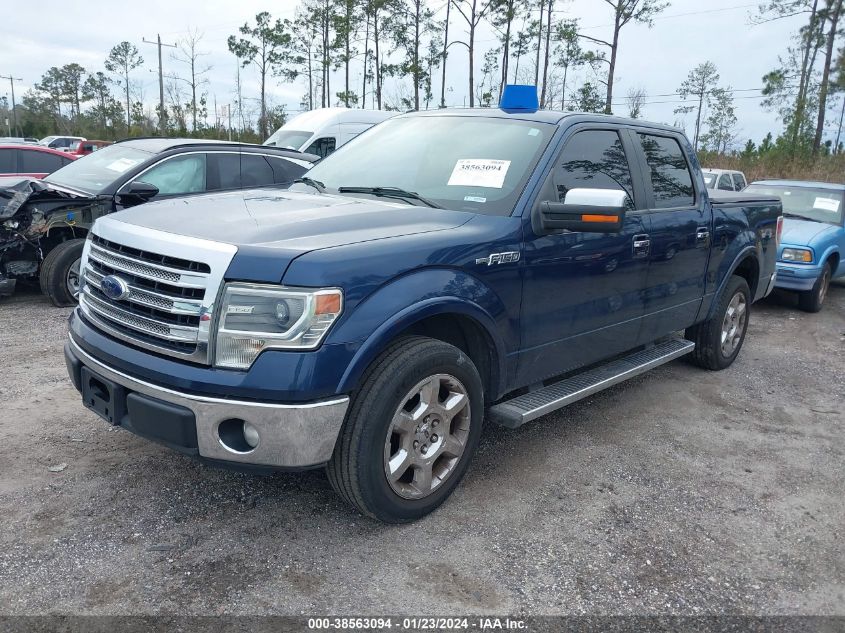 2014 FORD F-150 LARIAT - 1FTFW1CFXEKF43897