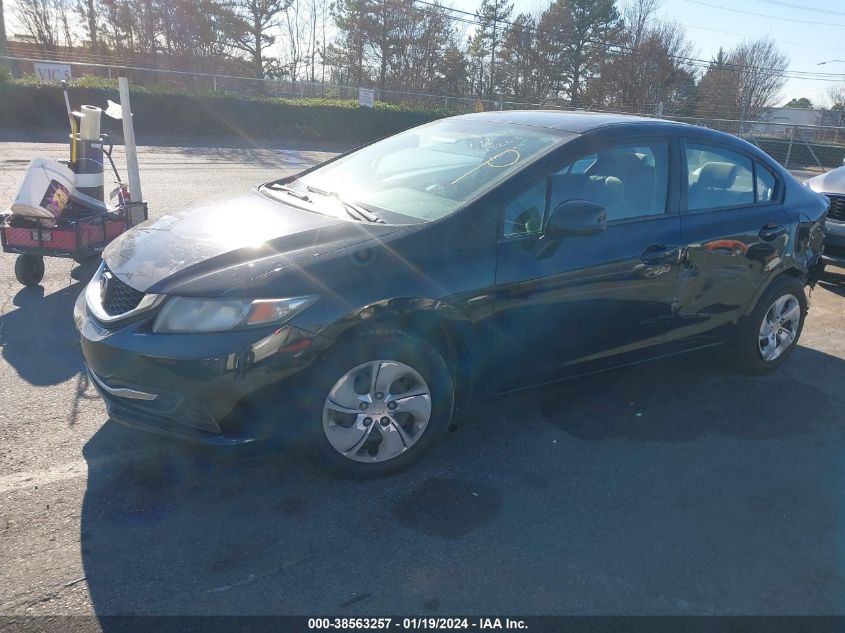 2013 HONDA CIVIC LX - 2HGFB2F51DH513263