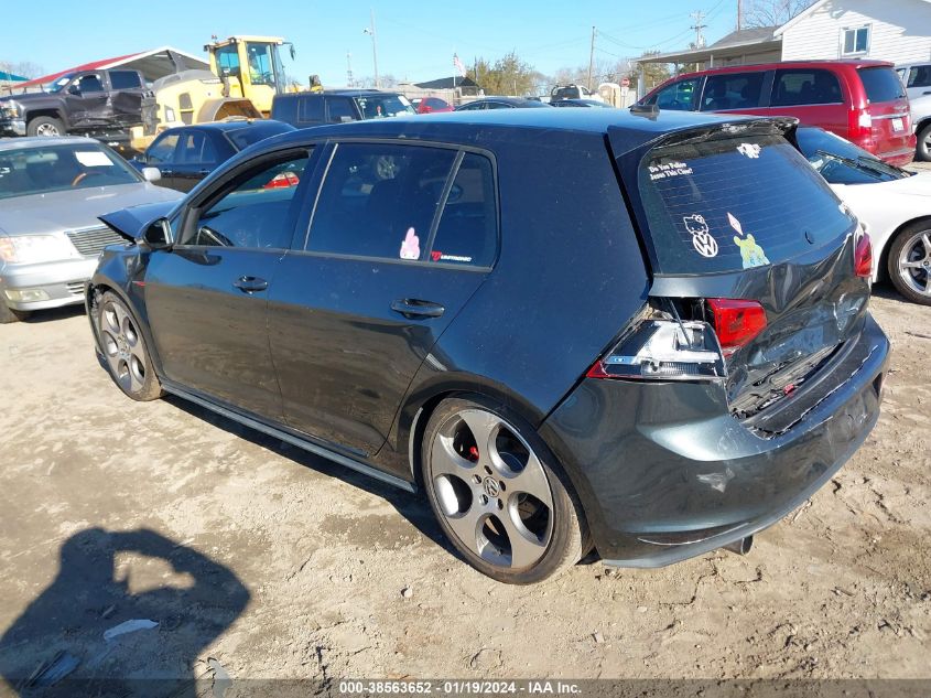 3VW4T7AU3HM071220 | 2017 VOLKSWAGEN GOLF GTI