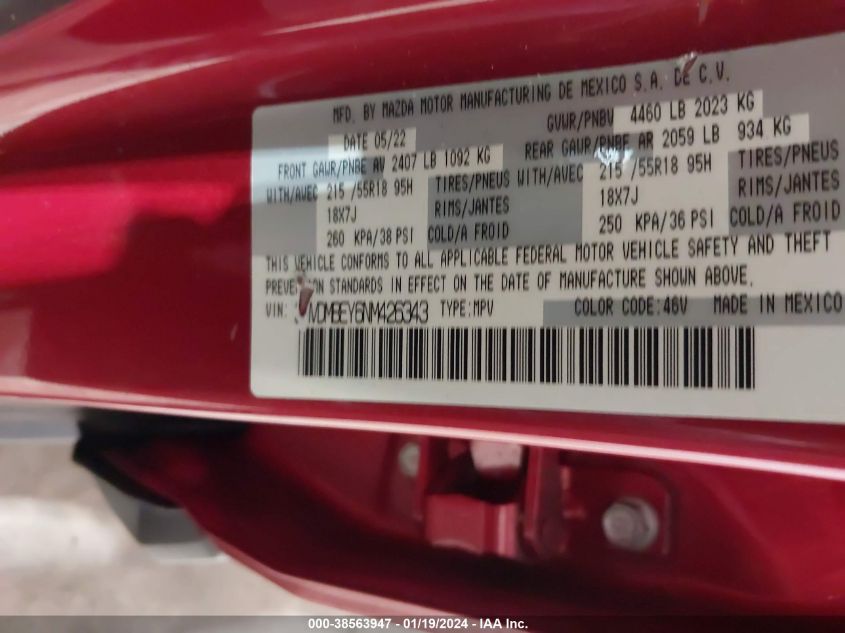 2022 MAZDA CX-30 PREMIUM PLUS - 3MVDMBEY6NM426343